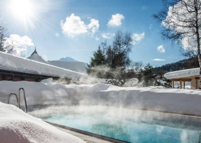 DAS HOTEL EDEN****S - Pool im Winter, Richtung Panoramasauna