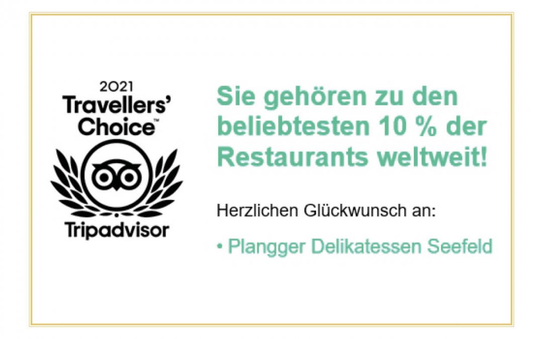 TRIPADVISOR – TRAVELLER´S CHOICE AWARD 2021